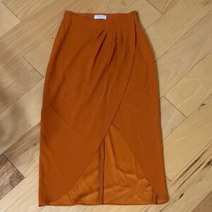 Babaton Rust Pencil Skirt